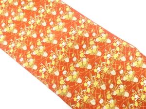 花籠模様織り出し　袋帯